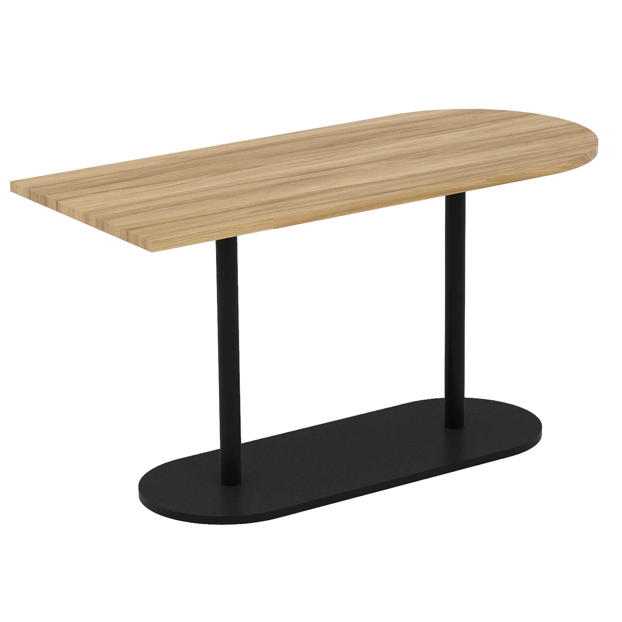 Mesa de reunião Space com lateral reta